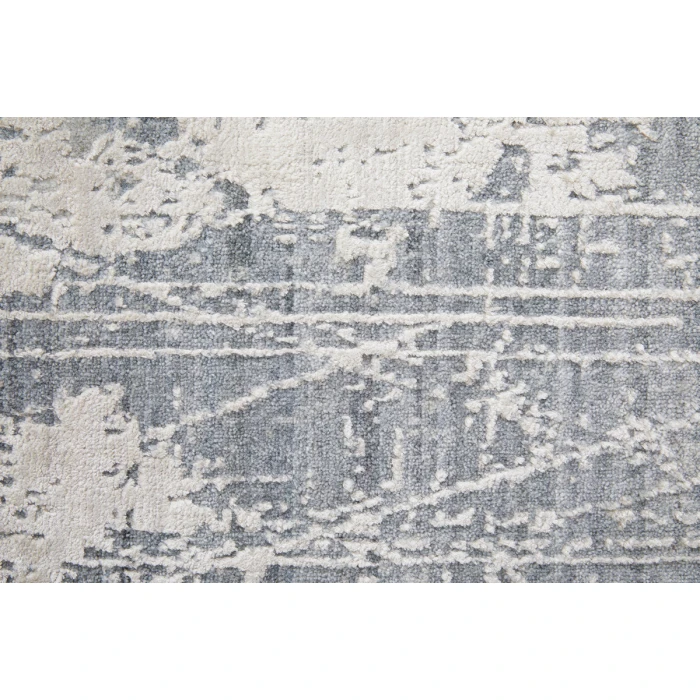 Feizy Eastfield Casual Abstract, Gray, 8' x 8' Round Rug