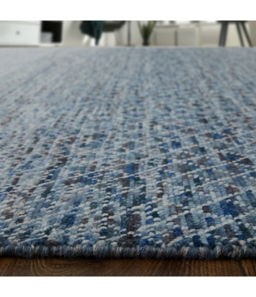 Feizy Branson Casual Solid, Blue/Ivory, 2' x 3' Accent Rug