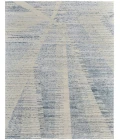 Feizy Brighton Casual Abstract, Ivory/Blue/Silver, 4' x 6' Accent Rug