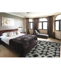 Feizy Ella BLACK 6498460F 5 ft. X 8 ft. Rectangle Rug