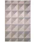 Feizy Micah Mid-Century Modern Geometric, Ivory/Gray/Ivory, 9'-2" x 12' Area Rug