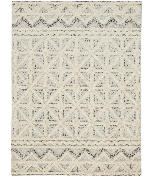 Feizy Anica BLUE/IVORY ANC8007F 6 ft. X 9 ft. Rectangle Rug