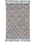 Feizy Twain Global Diamond, Taupe/Blue/White, 9'-6" x 13'-6" Area Rug