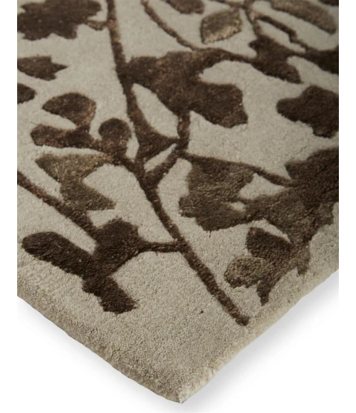 Feizy Bella Casual Floral & Botanical, Ivory/Taupe/Brown, 9' x 12' Area Rug