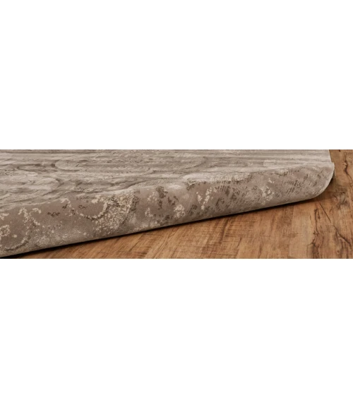 Feizy Fiona Bohemian & Eclectic Ikat, Taupe/Ivory/Brown, 9'-2" x 12'-2" Area Rug