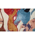 Feizy Dafney Shabby Chic Floral & Botanical, Red/Blue/Purple, 8' x 10' Area Rug
