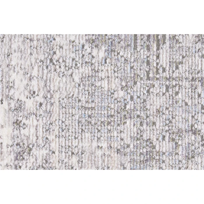 Feizy Cecily Vintage Medallion, Gray/Ivory/Taupe, 8' x 8' Square Square Rug