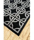 Feizy Dim Sum Global Abstract, Black/Silver, 8'-6" x 11'-6" Area Rug