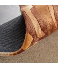 Feizy Serrano Industrial Abstract, Tan/Orange, 5' x 8' Area Rug