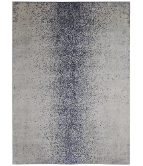 Feizy Astra Industrial Abstract, Ivory/Blue, 12' x 15' Area Rug