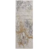 Feizy Astra 39L3F GRAY/GOLD Area Rug 2 ft. 10 in. X 7 ft. 10 in. Runner