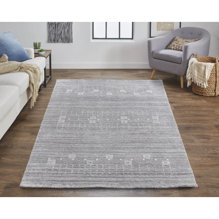 Feizy Legacy Gray/Ivory 9836579F 8ft.6in. x 11ft.6in. Rect. Rug