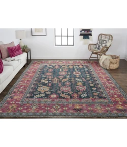 Feizy Piraj 6741F BLUE/RED Area Rug 2 ft. X 3 ft. Rectangle
