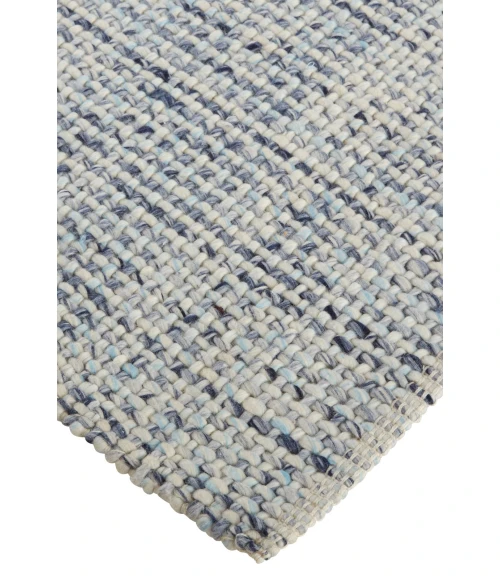 Feizy Naples Space Dyed In/Outdoor Flatweave, Dusty Blue, 5ft x 8ft Area Rug