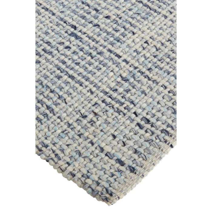 Feizy Naples Space Dyed In/Outdoor Flatweave, Dusty Blue, 8ft x 10ft Area Rug