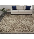 Feizy Bella Casual Floral & Botanical, Ivory/Taupe/Brown, 9' x 12' Area Rug
