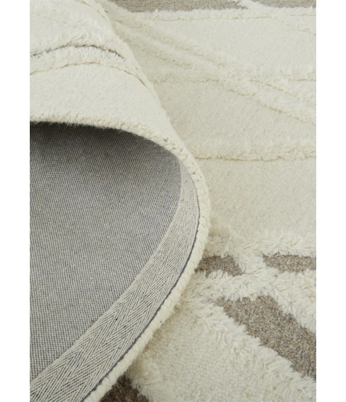 Feizy Anica Moroccan Wool Tufted Accent Rug, Boho Moroccan, Ivory/Beige, 2ft x 3ft