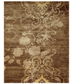 Feizy Qing 6067F BROWN Area Rug 8 ft. 6 in. X 11 ft. 6 in. Rectangle