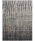 Feizy Kano Industrial Abstract, Gray/Black/Taupe, 6'-7" x 9'-6" Area Rug