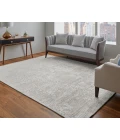 Feizy Eastfield Casual Abstract, Ivory, 10' x 14' Area Rug