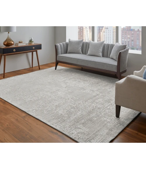 Feizy Eastfield Casual Abstract, Ivory, 10' x 14' Area Rug