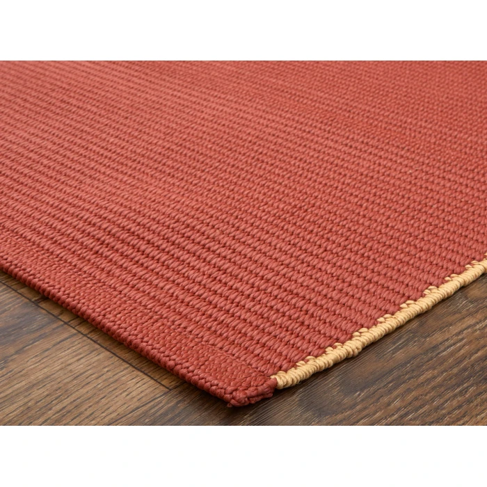 Feizy Theo RED/SAND THE0827F 5 ft. X 8 ft. Rectangle Rug