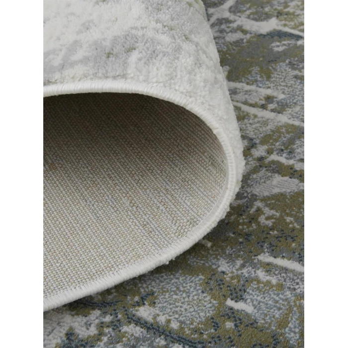 Feizy Atwell Contemporary Marble Accent Rug, Silver Gray/Green, 3ft x 5ft