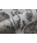 Feizy Astra Industrial Abstract, Gray/Silver/Ivory, 2'-10" x 7'-10" Runner