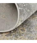 Feizy Astra Industrial Abstract, Gray/Gold/Ivory, 2'-10" x 7'-10" Runner
