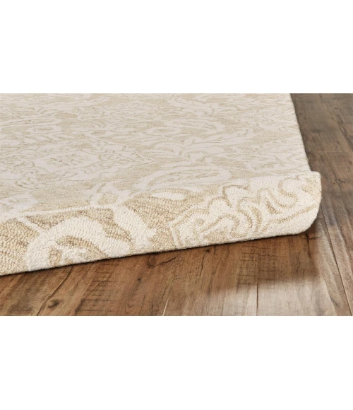 Feizy Belfort Modern Floral Paisley Rug, Latte Tan/Ivory, 9ft x 12ft Area Rug