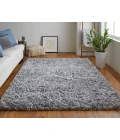 Feizy Stoneleigh Luxury & Glam Solid, Gray/Silver, 9' x 12' Area Rug