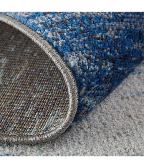 Feizy Edgemont Casual Abstract, Blue/Ivory, 10' x 14' Area Rug