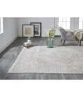 Feizy Aura Classic Oriental, Ivory/Gold, 8' x 10' Area Rug