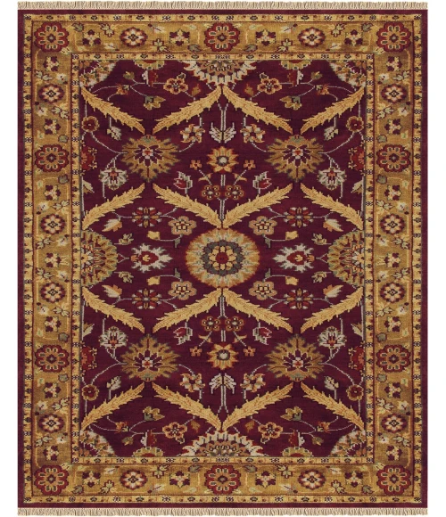 Feizy Pietra Red/Gold 2976265F 9ft.6in. x 13ft.6in. Rect. Rug