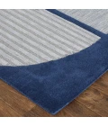 Feizy Nash Luxury & Glam Geometric, Blue/Silver, 9' x 12' Area Rug