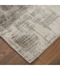 Feizy Eastfield Casual Abstract, Gray/Ivory, 8' x 8' Round Rug
