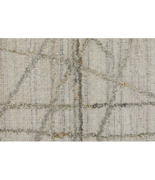 Feizy Whitton Casual Abstract, Ivory/Gray, 9' x 12' Area Rug