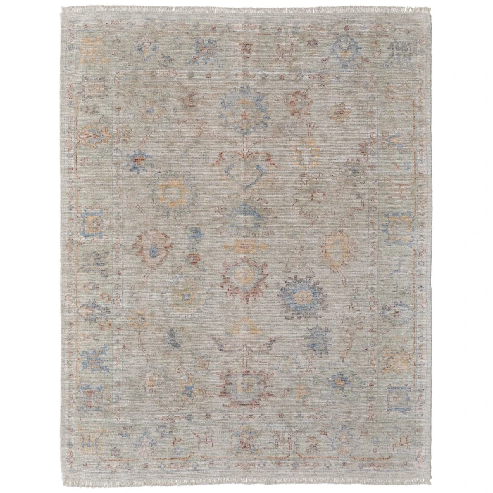 Feizy Caldwell Brown/Tan/Blue 8798978F 7 ft. 6 in. X 9 ft. 6 in. Rect. Rug