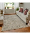 Feizy Caldwell Bohemian & Eclectic Medallion, Tan/Gray/Gold, 9' x 12' Area Rug