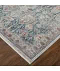 Feizy Marquette Bohemian & Eclectic Medallion, Blue/Ivory, 2'-8" x 10' Runner