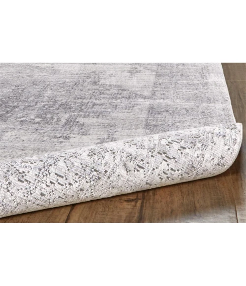 Feizy Cecily Vintage Medallion, Gray/Ivory/Taupe, 8' x 8' Square Square Rug