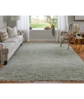 Feizy Branson Casual Solid, Green/Ivory, 2' x 3' Accent Rug