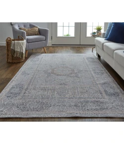 Feizy Francisco 39FDF GRAY/IVORY Area Rug 12 ft. X 15 ft. Rectangle