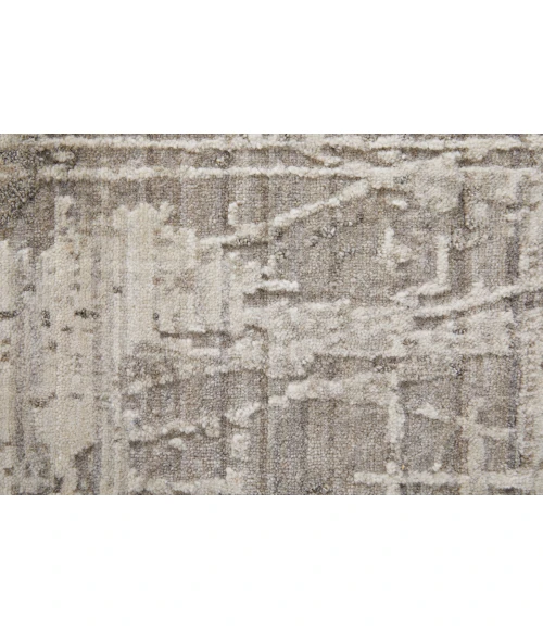 Feizy Eastfield Casual Abstract, Gray/Ivory, 2'-6" x 10' Runner