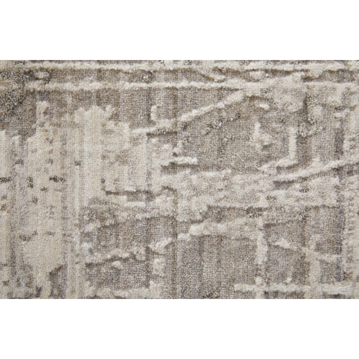 Feizy Eastfield Casual Abstract, Gray/Ivory, 2'-6" x 14' Runner