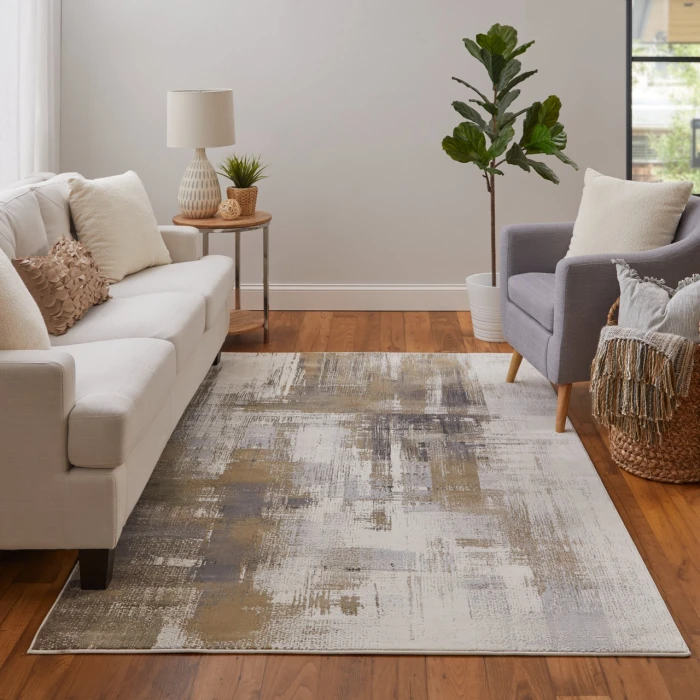 Feizy Mandana Brown/Ivory CME39LYF 8ft.2in. x 11ft.6in. Rect. Rug