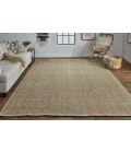 Feizy Naples Space Dyed In/Outdoor Flatweave, Tobacco Brown, 8ft x 10ft Area Rug
