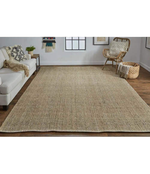 Feizy Naples Space Dyed In/Outdoor Flatweave, Tobacco Brown, 8ft x 10ft Area Rug