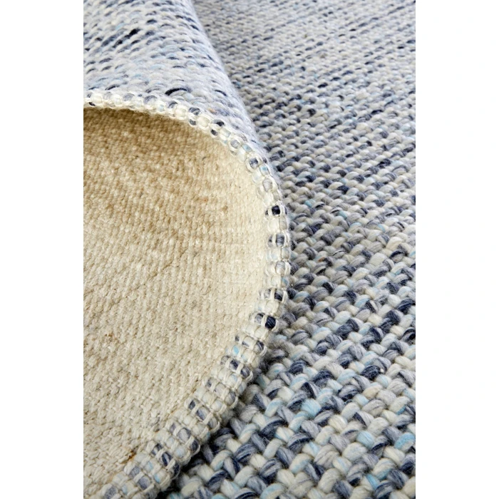Feizy Naples Space Dyed In/Outdoor Flatweave, Dusty Blue, 8ft x 10ft Area Rug