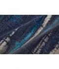 Feizy Indio Industrial Abstract, Ivory/Blue/Gray, 2'-10" x 7'-10" Runner